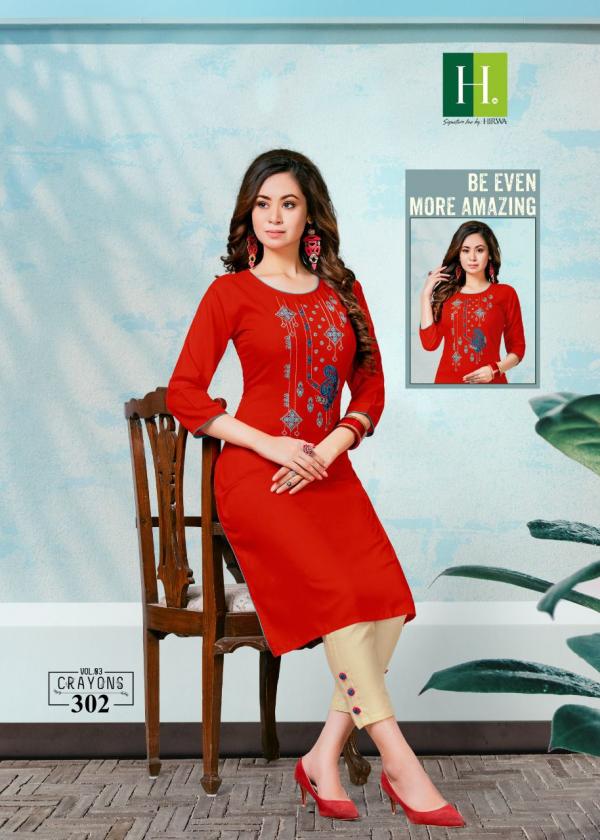 Hirwa Crayons Vol 3 Fancy Designer Kurti Collection